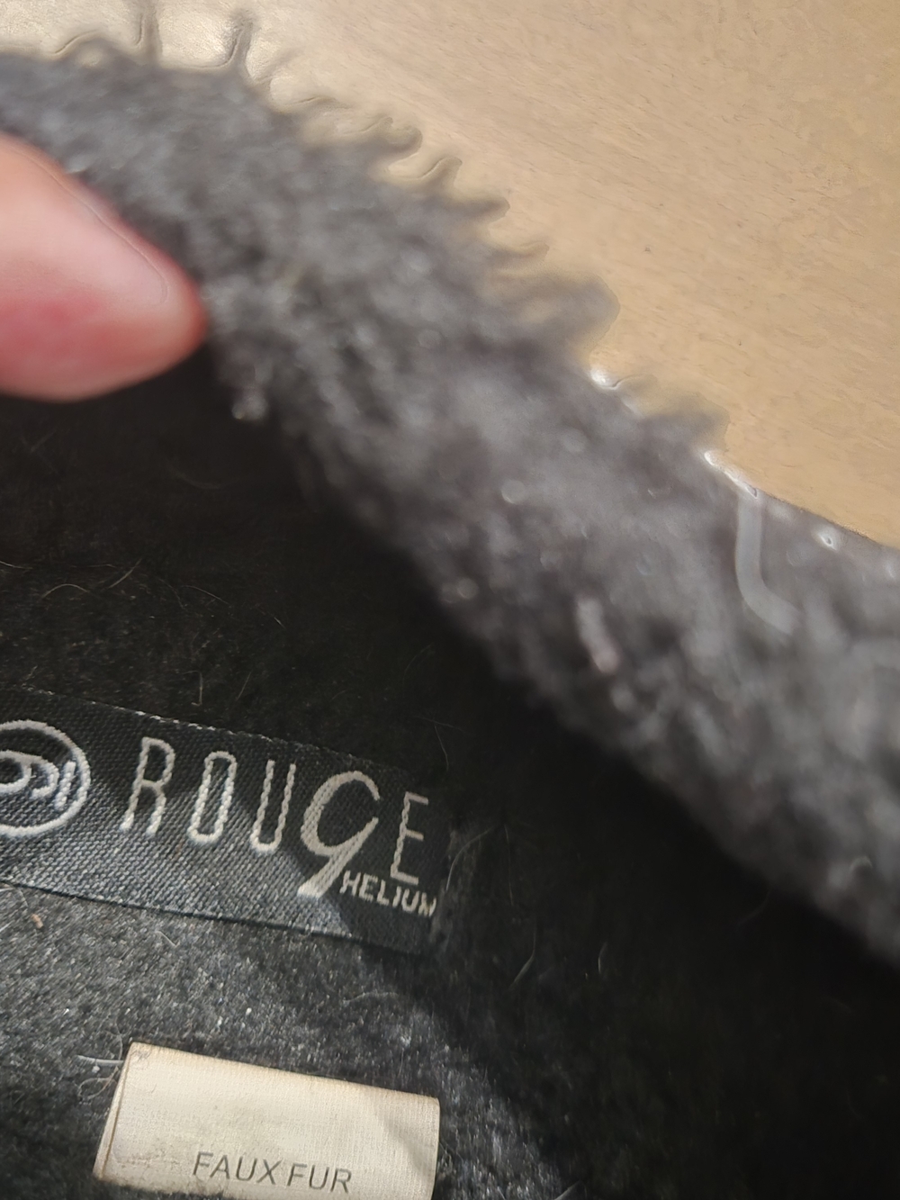 Rouge Helium Black Slip-On Suede Clog with Contrasting Stitch Trim - Picture 7 of 9